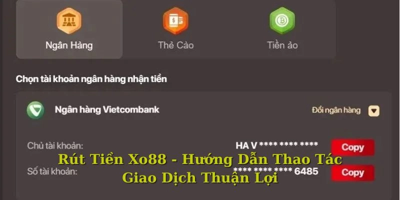 Rút tiền Xo88 phải đảm bảo được các tiêu chuẩn, điều kiện để thực hiện